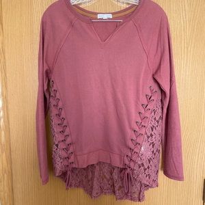 Coco & Jamison lace shirt